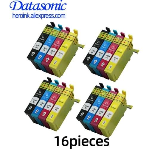 16PCS Compatible For Espon T1291 Ink cartridges for Epson cartridge T1291 Stylus SX235W SX-235W SX 235W printer inkjet with chip