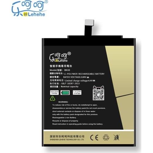 LEHEHE BN30 Battery for Xiaomi Redmi 4A 3120mAh Smartphone Replacement Bateria with Tools Gifts