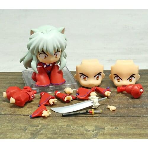 Anime Q Version Inuyasha 1300# Face Changeable Articulated Doll Model Boxed Figure