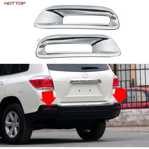 ABS Sliver Rear Fog Cover for Toyota Highlander 2012 2013