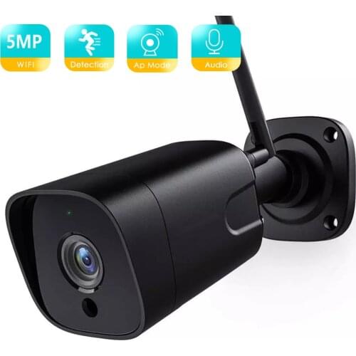 BESDER 5MP 2-wayAudio Bullet Smart IP Camera SONY Sensor Waterproof Security WiFi Camera MotionDetection Onvif CCTV Surveillance