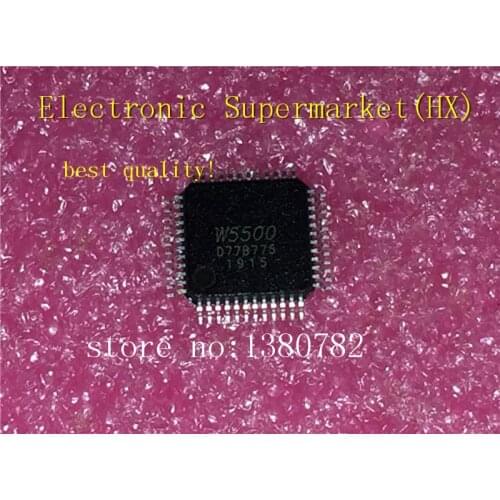 Free Shipping 10pcs/lots W5500 LQFP-48 IC In stock