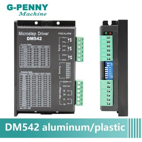 Free Shipping! CNC Nema23 Nema34 stepper motor Driver DM542 -A Stepping Motor DC Motor Drive 4.2A 20~50v 128 Subdivision