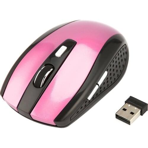 2.4GHz Wireless Mouse Portable Intelligent Gaming Mouse Optical Rolling Gamer Mice USB Receiver for PC Laptop Computer