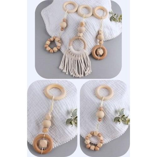 3Pcs/Set Nordic Baby Gym Frame Pendants Wooden Clothes Rack Hanging Play Toys Kids Room Decoration Gifts