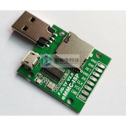 EMMC-ISP Flying Line Unlock Artifact Mobile Phone Brush AU6438BS Card Reader Free Disassembly of Word Library Second Solution