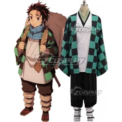 Kamado Tanjirou First Kimono Halloween Outfit Party Adult Christmas Kimono Suit Carnival Set Cosplay Costume E001