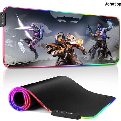 RGB Destiny XXL Mousepad Gaming Notbook Mouse Pads Gamer Mat PC Game Computer Desk Padmouse Keyboard Large Play Mats 800X300MM