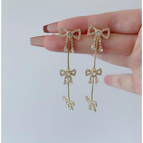 Fashion Long Pendant Trendy Women Dangle Earrings Tassel Earrings Butterfly Super Fairy Jewelry