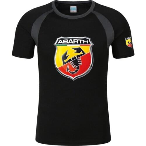 2021 Summer Mens Abarth printing Custom Fashion Round Neck Comfortable Print Harajuku Slim Fit Casual Tops Sweatshirts T-shirts