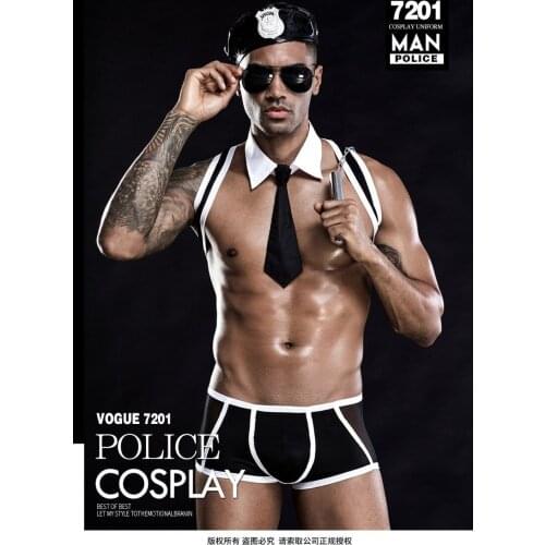 Men Military Instructor Sex Costume Bar Macho Cosplay Set Military Instructor Erotic Uniform Sexy Lingerie for Men Erotic Porno