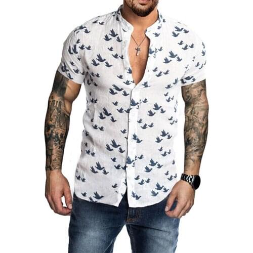 New Men Yoga Shirts Print Button Short Sleeve Slim Sportswear Training Sports Fitness Casual Summer Tees Soft Tops 2020