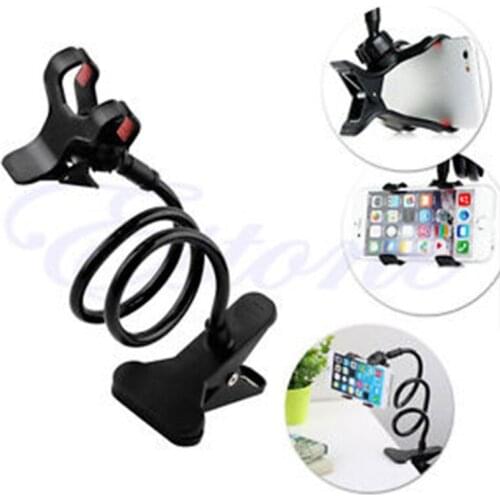 Hot Universal Lazy Bed Desktop Mount Car Stand Holder For Cell Phone Long Arm