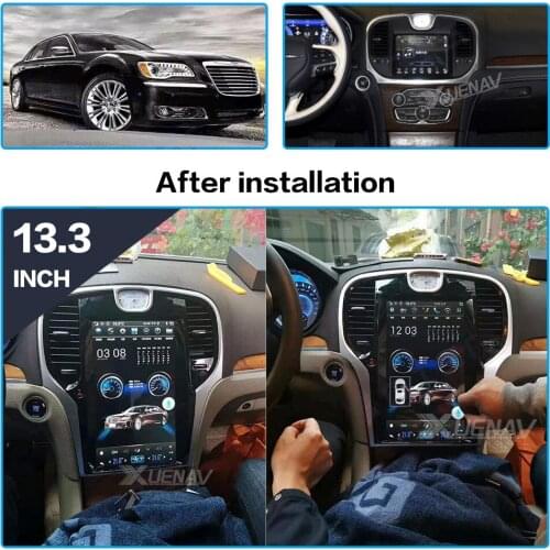 Car Radio For Chrysler 300C 2013 2014 2015 2016 2017 2018 2019 Multimedia Player GPS Navigation 13.3'' IPS Screen AutoRadio