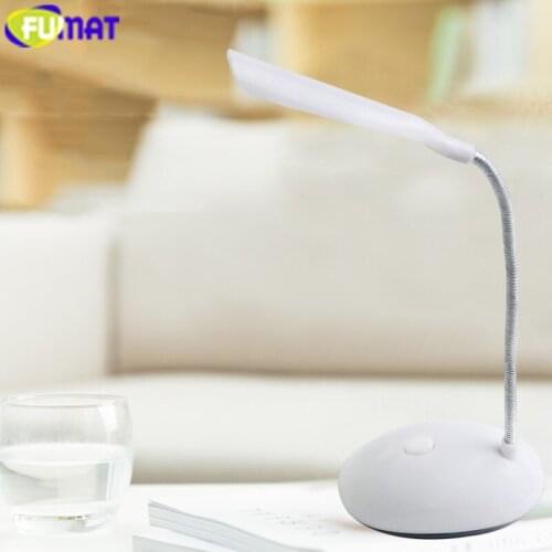 FUMAT Modern MINI LED Desk Light Flexible Fold Eye Protection Car Book Reading Lights Portable Camping Night Light AAA Book Lamp