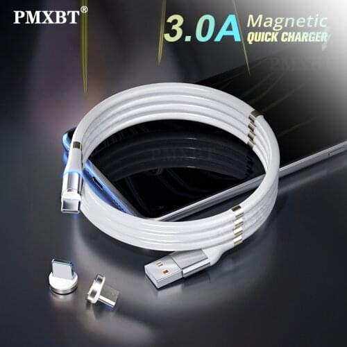 Magic Rope Magnetic Micro USB Type C Cable For iPhone 12 Samsung Huawei Xiaomi Auto Storage Magnet Charger USBC Charge Wire Cord