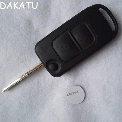 DAKATU With LOGO HU64/HU39 Blade REPLACEMENT SHELL For Mercedes Benz A C E S 2 Button Remote (Infra Red) Key FOB Shell Case