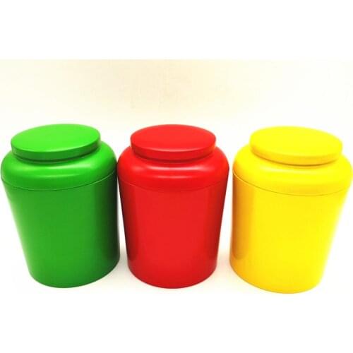 Tea tin box chinese tea container 150-250g tea packing box round tin box