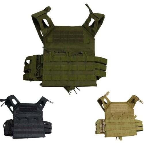 JPC Tactical Vest Plate Carrier Molle Vest Hunting Accessories Military Equipment with Quick Release Buckle Military Gear 2pcs