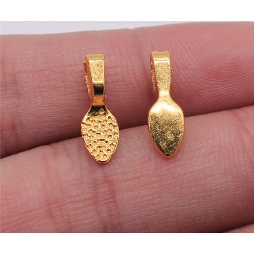 20pcs 2 Colors Antique Bronze Color Antique Silver Color 5x15mm Bail Beads For Jewelry Making DIY Jewelry Findings