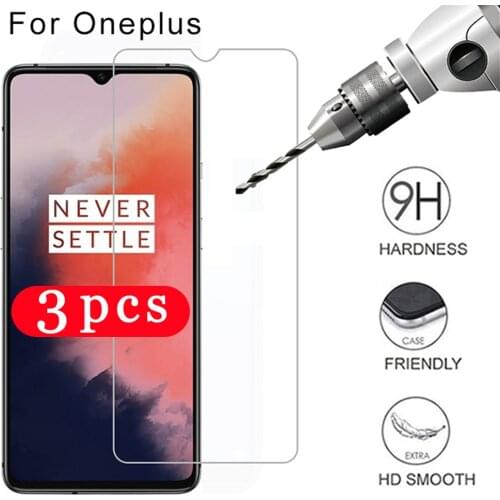 3Pcs 9H tempered glass for oneplus 6 6T 7 7T 8 pro phone screen protector for oneplus Z Nord protective film on glass smartphone