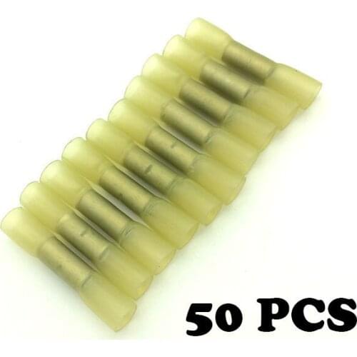 50pcs BHT5 heat-shrinkable connection tube wire waterproof intermediate joint cold press terminal connector
