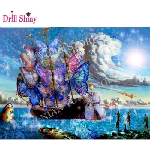 New 5D Diy natural sea scenery rhinestones diamond embroidery landscape diamond painting cross stitch mosaic decor wall painting