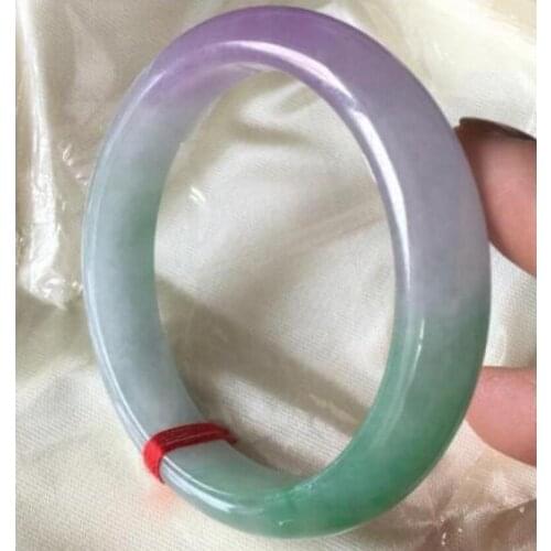 Free shipping 58-60 mm Certified (Grade A)100% Natural Green Jadeite JADE Bracelet Bangle