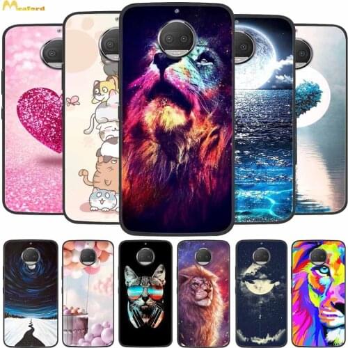 For Moto G5S Plus Case Lion Silicone Soft TPU Phone Cover for Motorola G5s XT1792 Cases G5s Plus XT1802 Capa Black Bumper Wolf