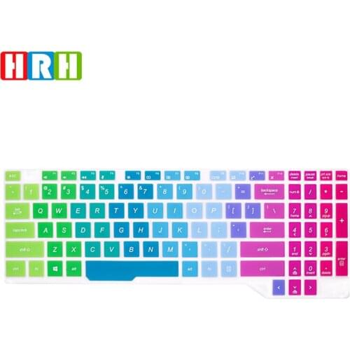 HRH Colorful Silicone Keyboard Covers Keypad Skin Protector Protective Film For Asus FX63 FX63,FZ63.ZX63