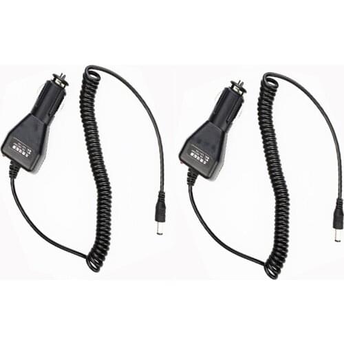 2pcs DC 12~ 24V Truck Car Filling Lines Charger Cable For Transceiver Walkie Talkie Two Way Radio GT-3 Baofeng Uv-5r Accessories