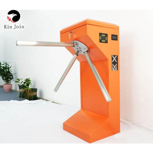 KINGJOIN public safety gate safety channel automatic tripod revolving door for access control system With access controller