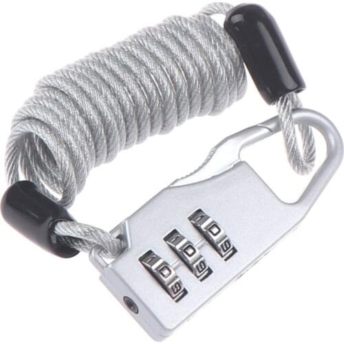 1PC Bicycle Lock Code Key Anti Theft Bike Password Cycling Combination Metal Light Weight Security Lock For Scooter Cycling Bike