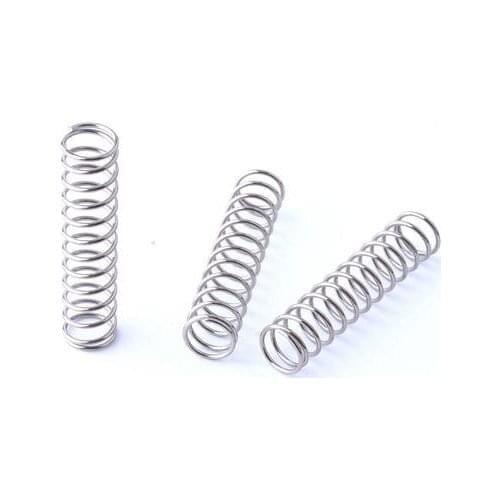10pcs compression spring stainless steel wire diameter 0.6mm outer diameter 5mm-12mm length 5mm-50mm
