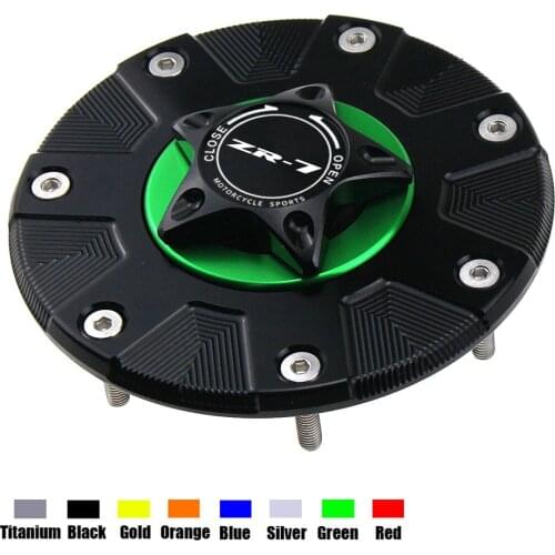 ZX-7R Gas Fuel Tank Cover for Kawasaki ZX7R/ZX7RR All Years Motorcycle Accessories CNC Aluminum Oil Cap Motorbike