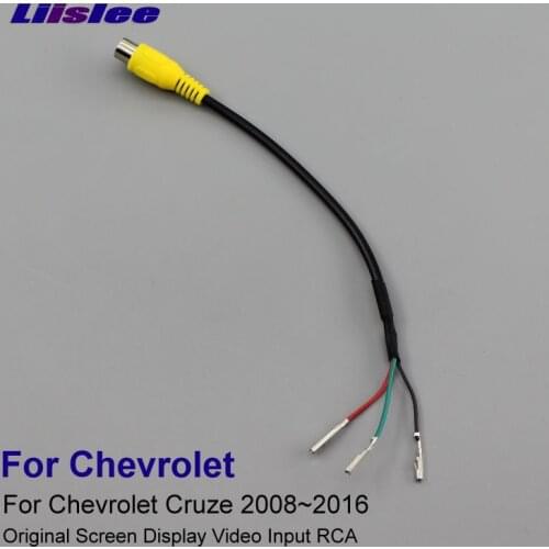 Liislee Car Rear View Camera RCA Adapter Wire For Chevrolet Cruze For Holden Cruze 2008~2016 Original Connector Cable 3pins