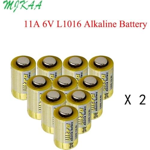 MJKAA 20pcs L1016 11A V Alkaline Dry Battery Remote Control Car Boat Watch Toy Calculator