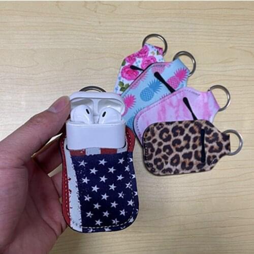 Multi-purpose Cases for Apple Airpods 1/2 Protective Case Bluetooth Wireless Earphone Cover Hand Sanitizer Keychain Holder