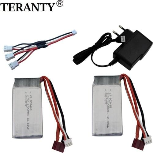 7.4V 1700mAh Lithium Battery and charger set For 9200 9200E 9205E 9202E 9203E 9204E 9206E1:10 RC 4WD High Speed Off-Road Vehicle