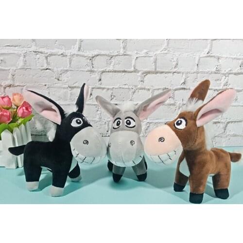 WANGAIYAO new creative fragrance small donkey plush doll pendant go to market donkey men and women car keychain gift pendant dol