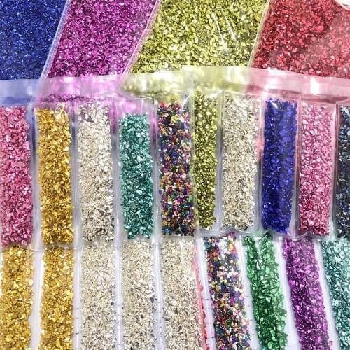 Resin Filler Flakes Glass Beads Crystal UV Epoxy Resin Filler Crafts Nail Art Decor Jewelry Making Mold Fillings Resin DIY