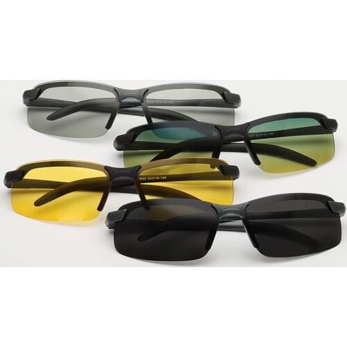 Polarized Lens UV Protection Sunglasses Driver Man Women Soft Comfortable Frame Day Night Light