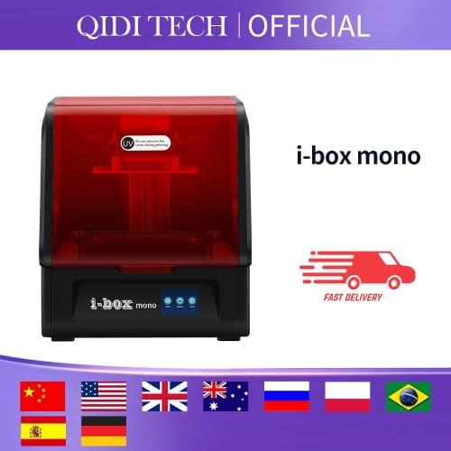 QIDI TECH i-Box UV Resin 3D Printer 8.9 inch 4K LCD, 4.3 inch Touch Screen, 192*120*200mm Large Build Volume