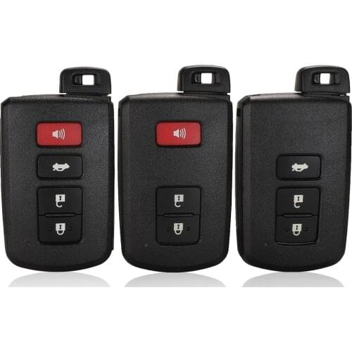 Kutery 3/4 Buttons Replacement Remote Car Key Shell Case Fob For Toyota Camry Corolla Avalon Rav4 Land Cruiser