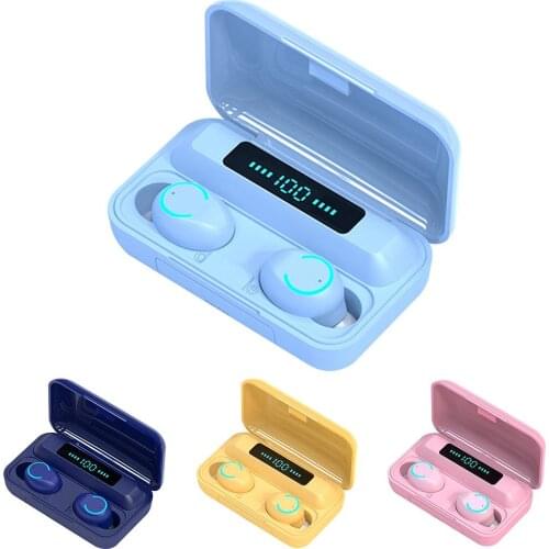 TWS F9-9 Wireless Bluetooth 5.0 In-Ear Earbuds Touch Control Binaural Earphones