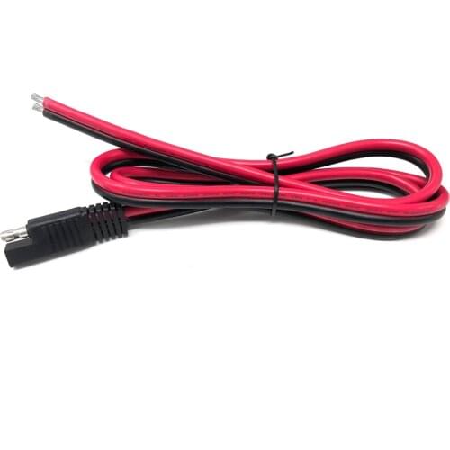 DIY 100CM 12AWG 30A SAE Plug Harness Extension Connector CableSAE Plug Extension Lines Connector for Car Motor Solar Batteries