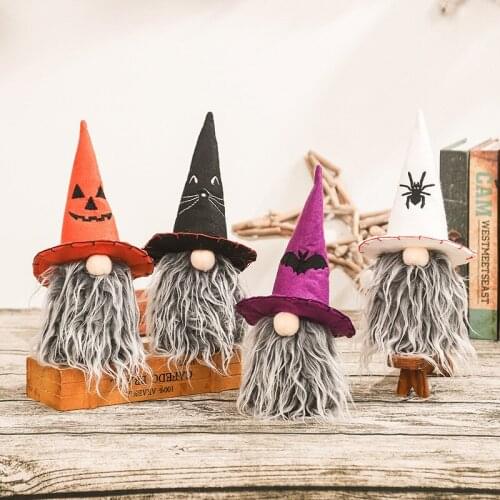 Halloween Decorations for Home Faceless Doll Pumpkin Bat Gnome Rudolph Doll Halloween Christmas Ornaments Kids Toys Party Props