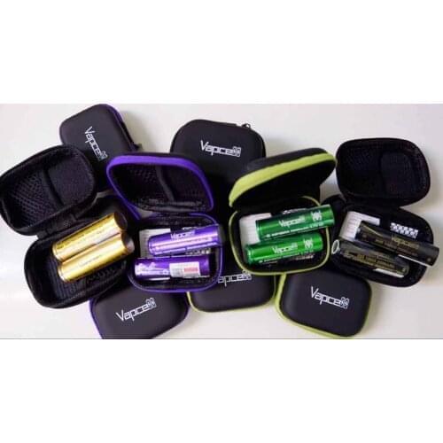 Vapcell 20700 / 21700 / 20650 zipper case battery holder Coin Purse Storage bag for battery cion cable earphone free shipping