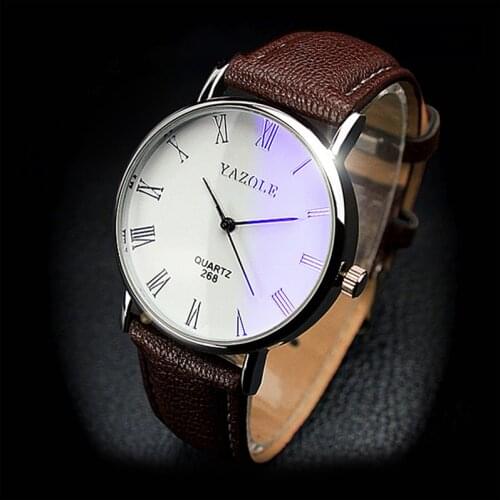 Yazole Men Watches Fashion Simple Men Watches Roma Dial Quartz Wrist Watch Mens Dropshipping 2020 New Arrivals mannen horloge