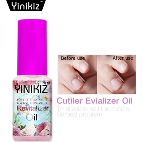 Yinikiz Fingernails Protect Skin Translucent Pink Nail Cuticole Oil Revitalizer for Nail Art Treatment Nutritious Polish Tools